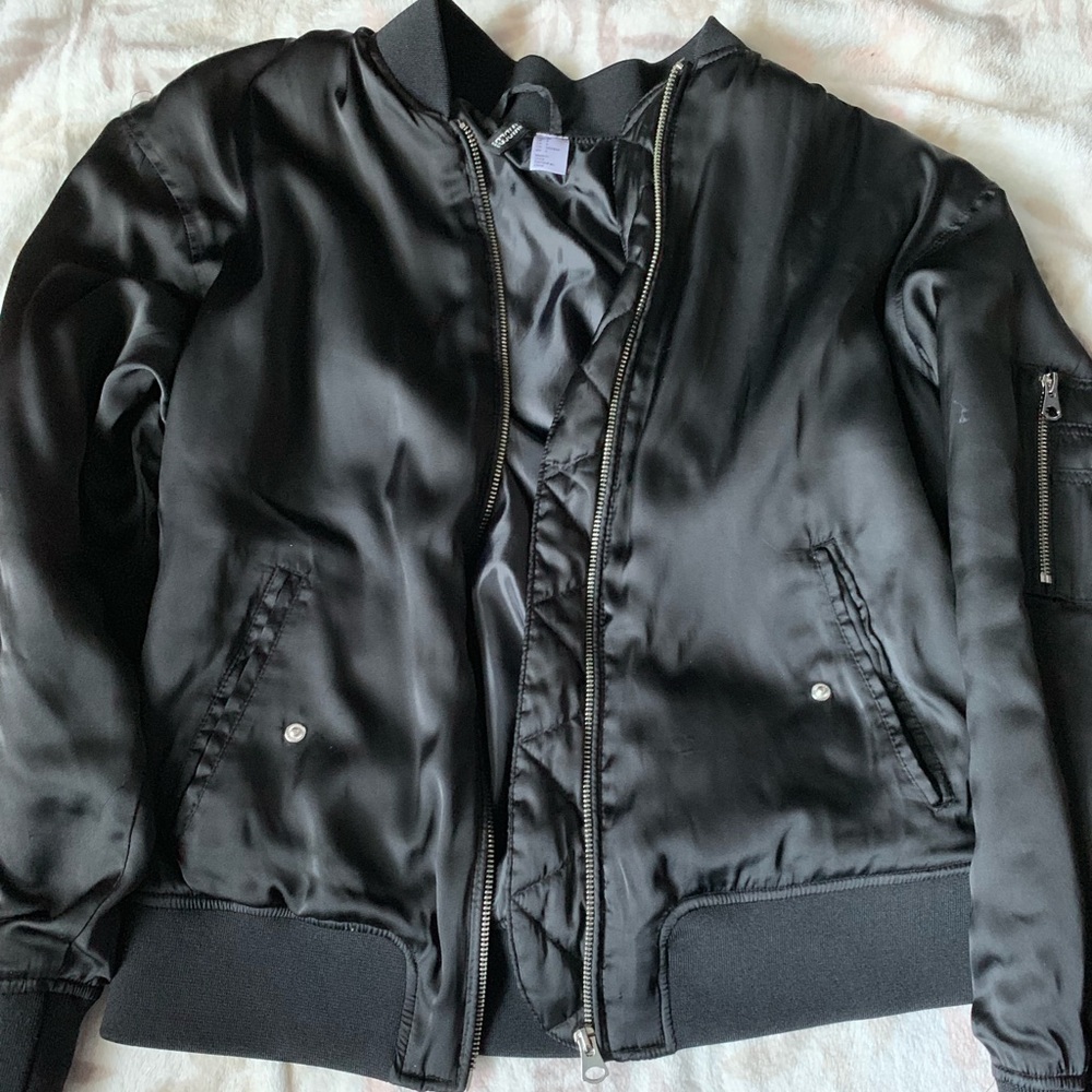 Black puffer jacket